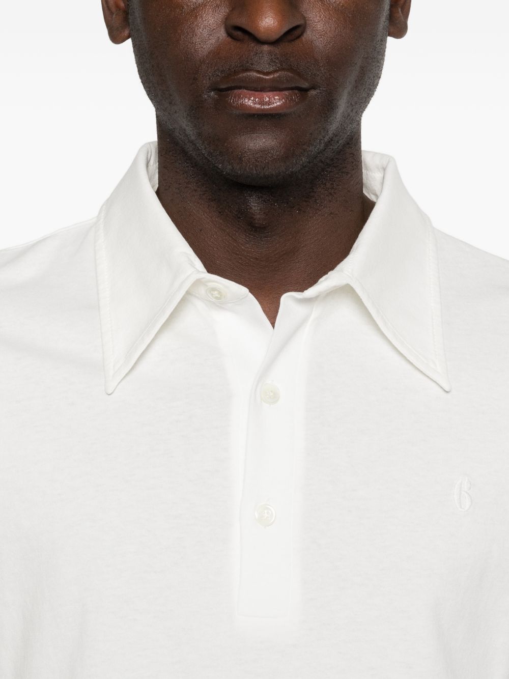 MM6 Maison Margiela Logo cotton polo shirt