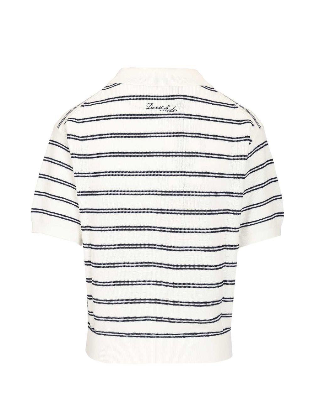 Dunst Cotton blend striped polo shirt