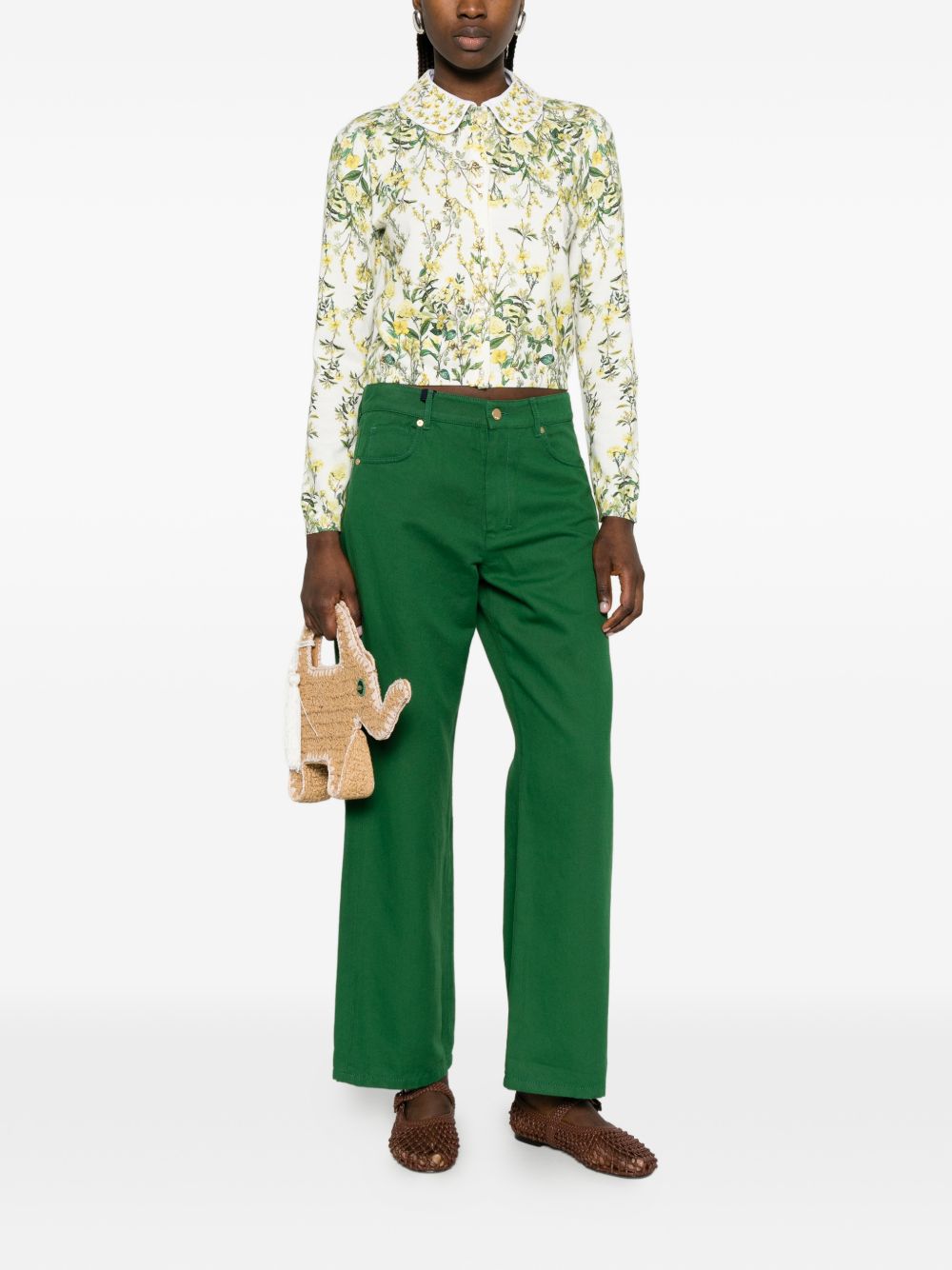 Alice + Olivia Carson printed cardigan