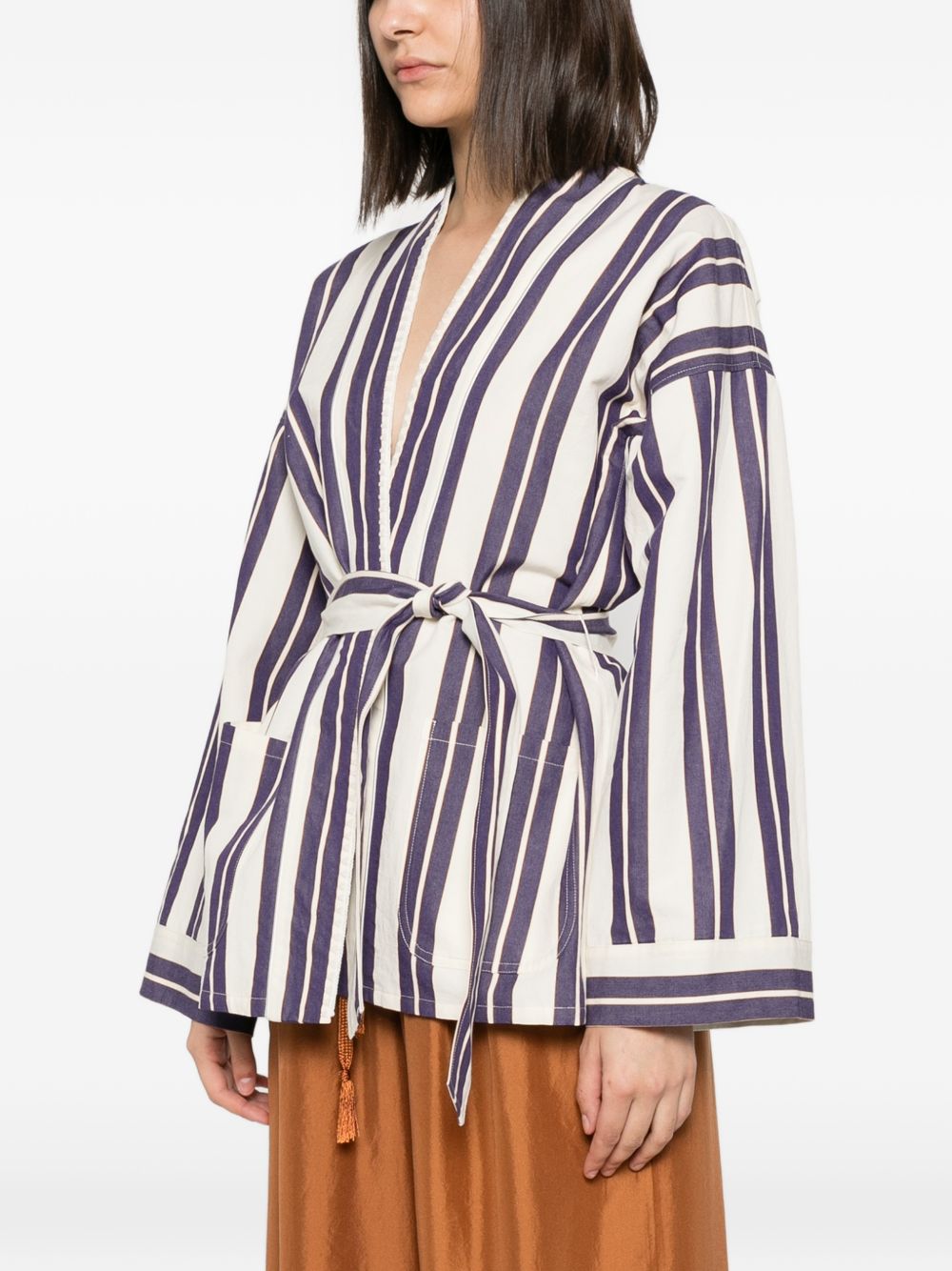 Forte Forte Striped kimono jacket