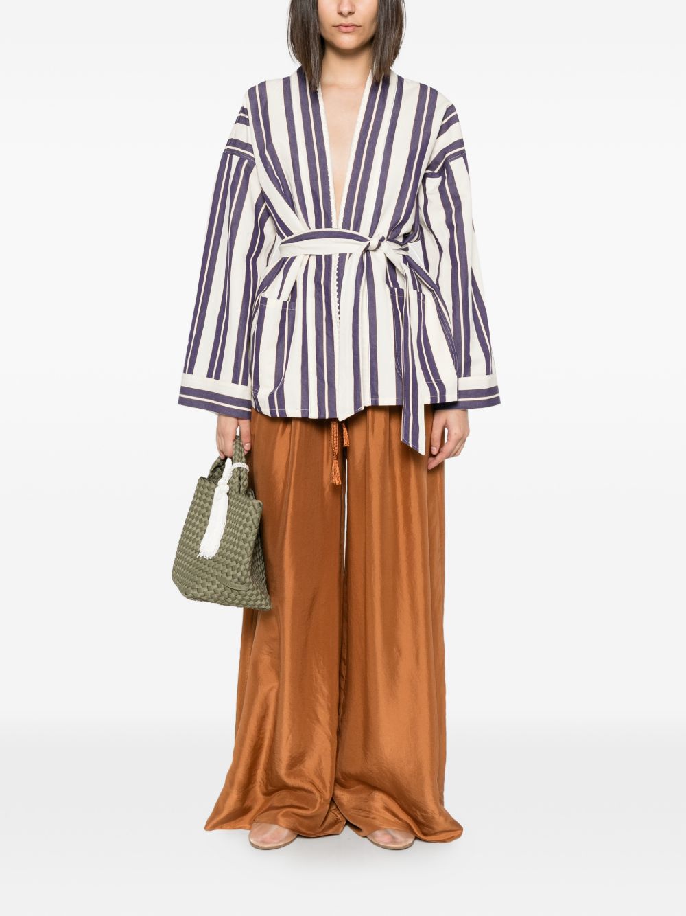 Forte Forte Striped kimono jacket