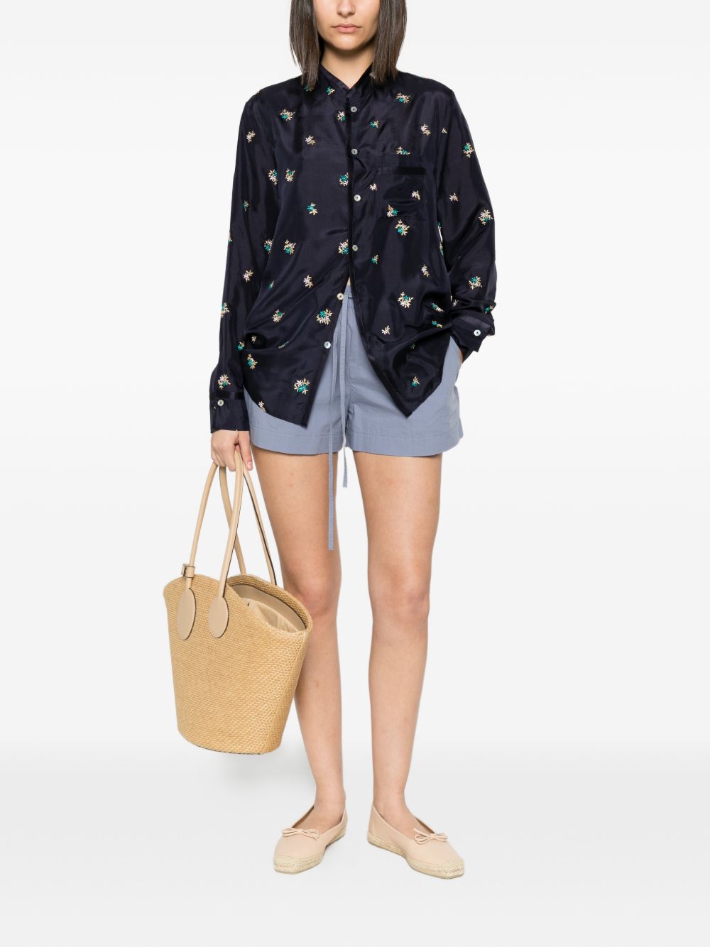 Forte Forte Embroidered silk shirt