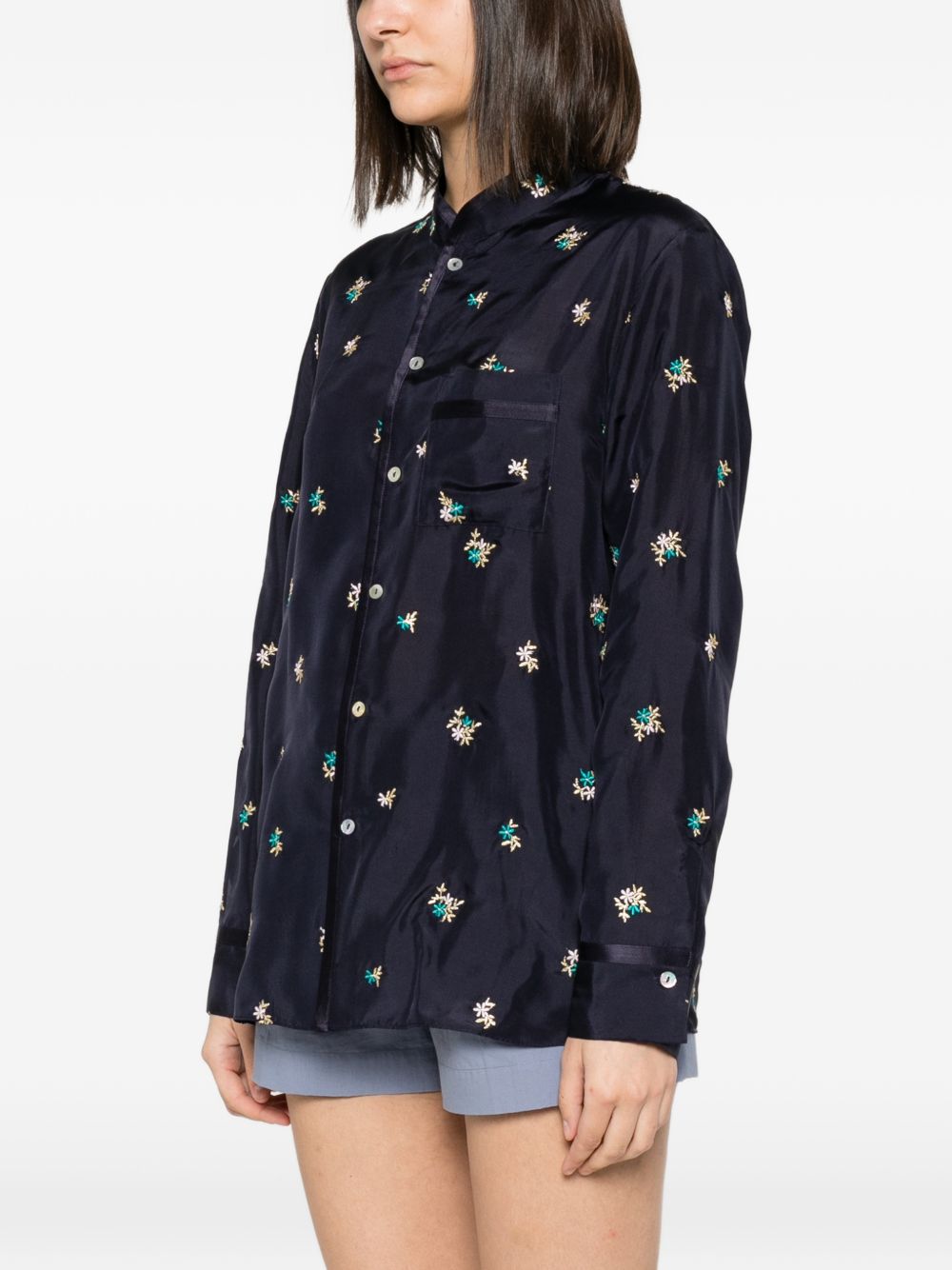 Forte Forte Embroidered silk shirt