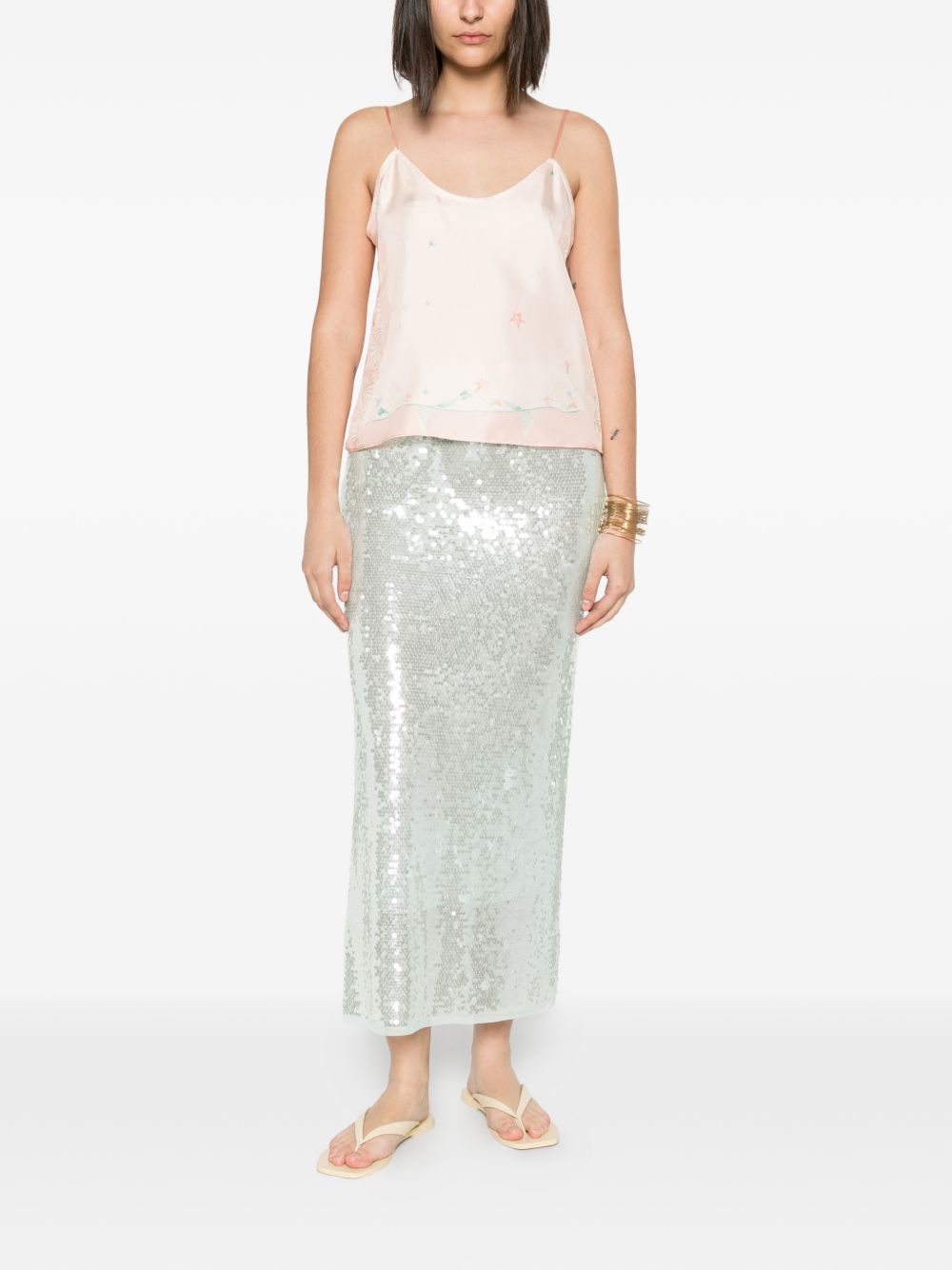 Forte Forte Printed silk top