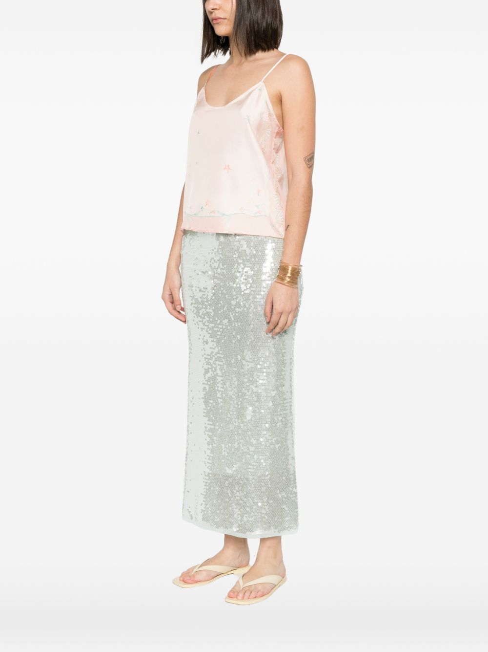 Forte Forte Printed silk top