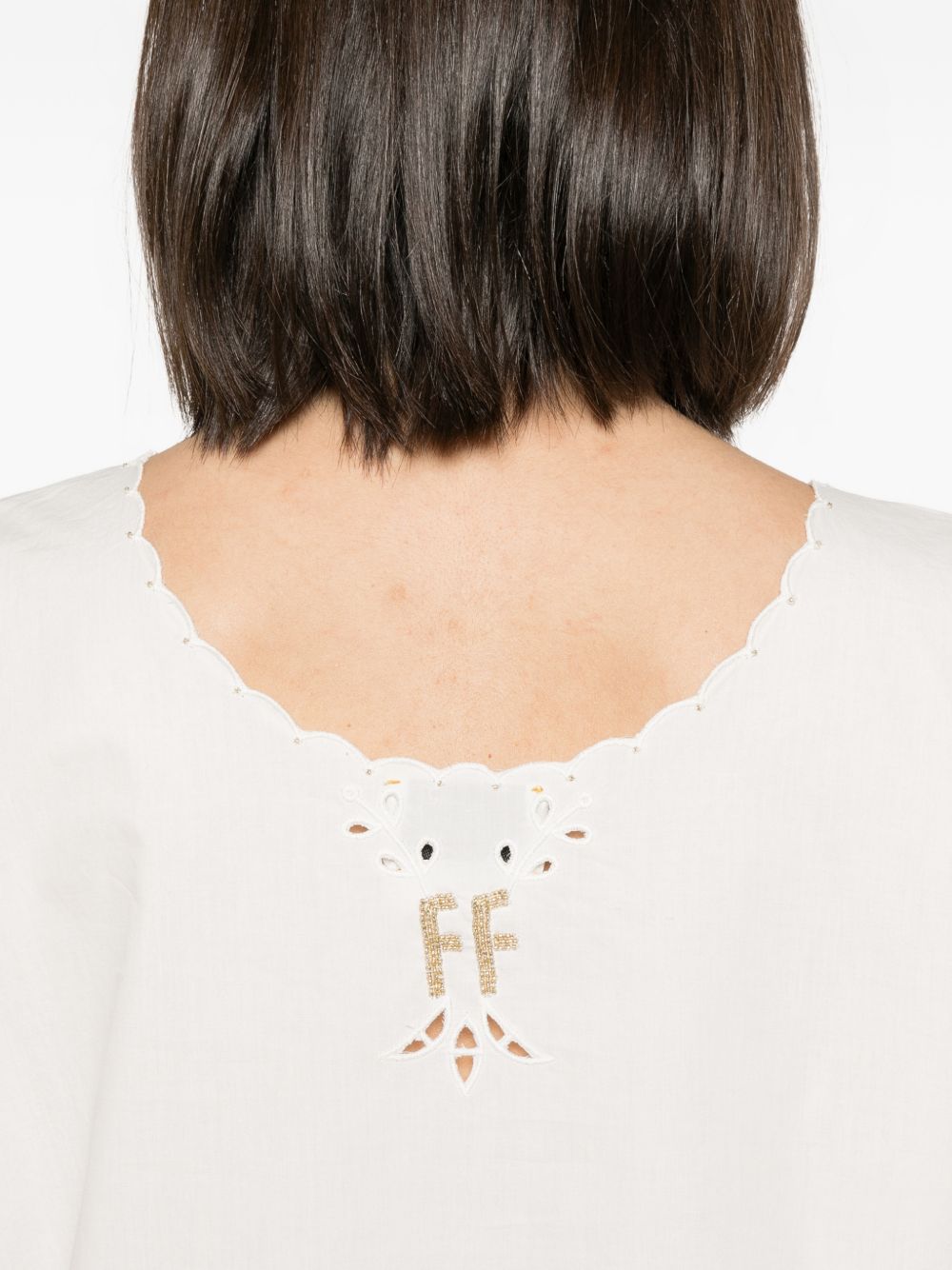 Forte Forte Embroidered cotton top