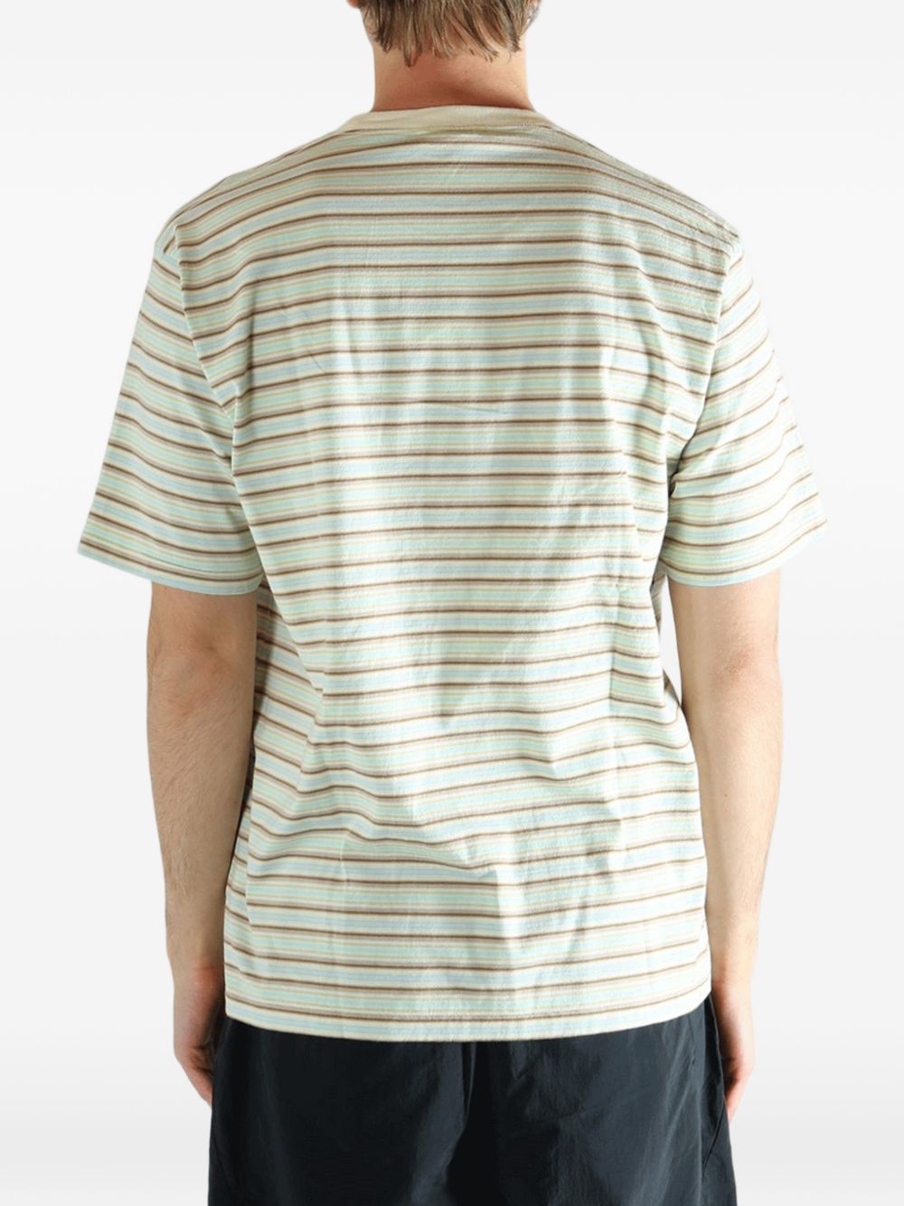 Auralee Striped cotton t-shirt