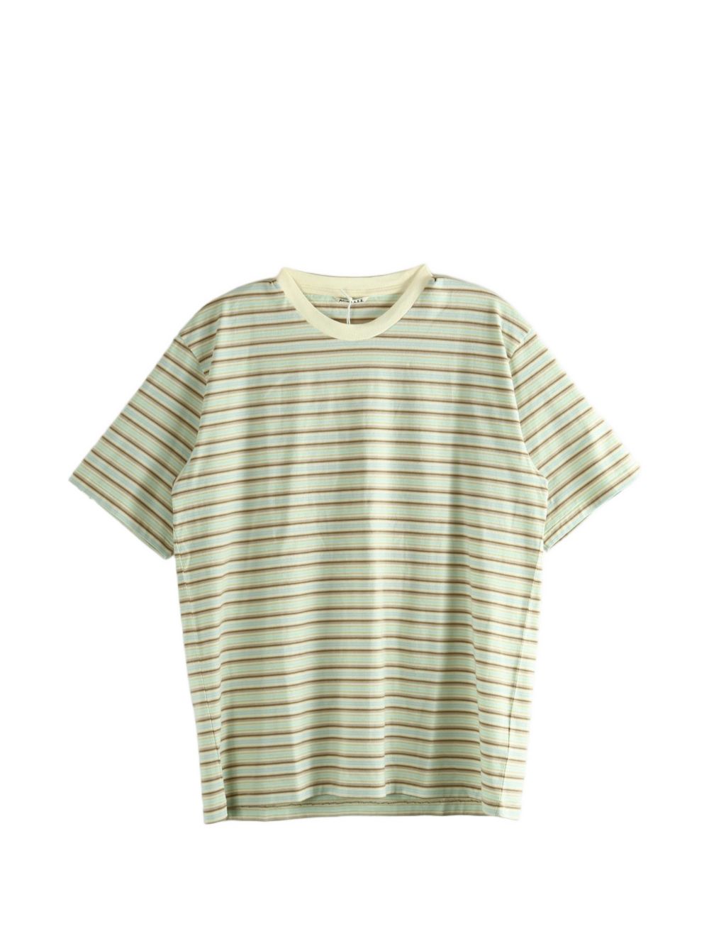 Auralee Striped cotton t-shirt