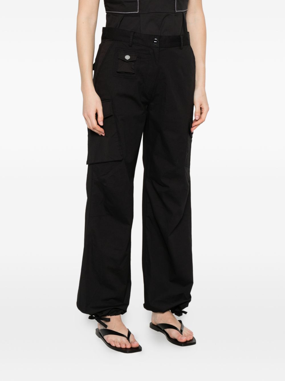Ganni Cotton cargo trousers