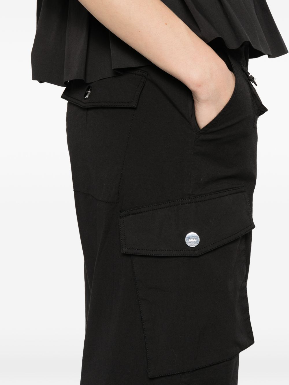 Ganni Cotton cargo trousers