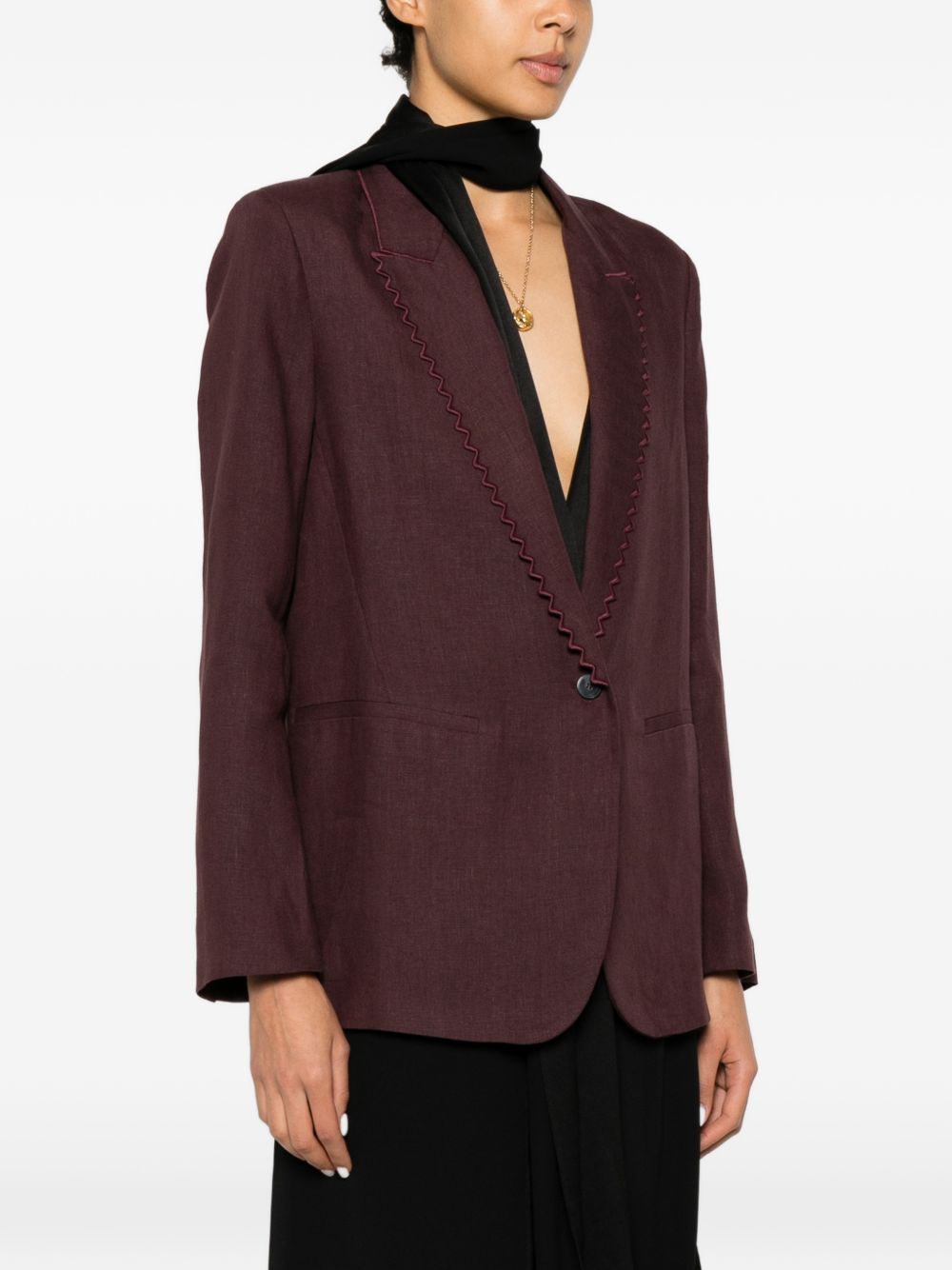 Forte Forte Linen single-breasted jacket