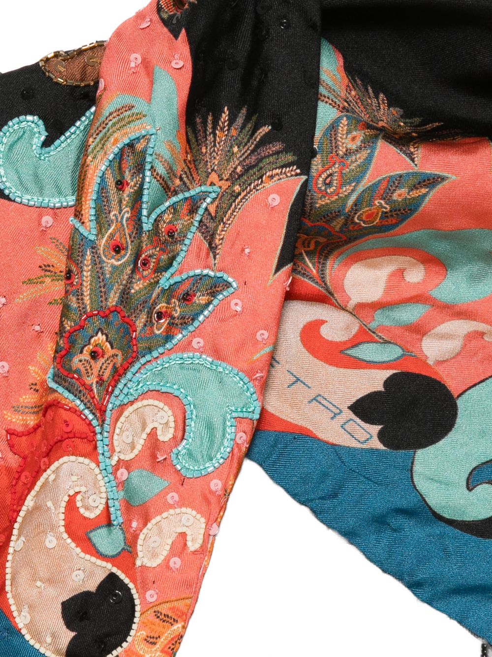 Etro Printed silk foulard