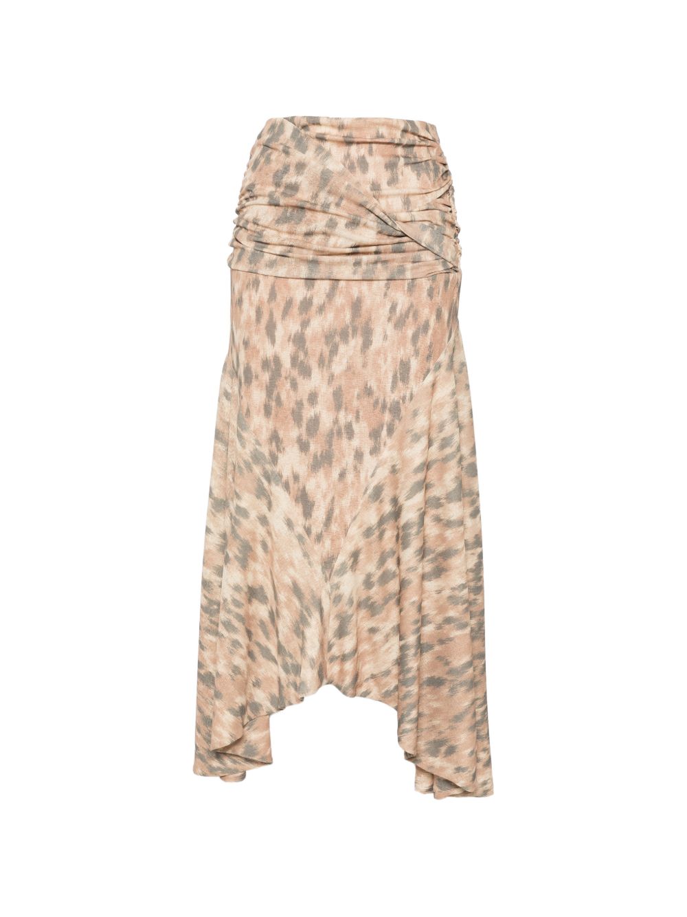 Ganni Printed cotton skirt
