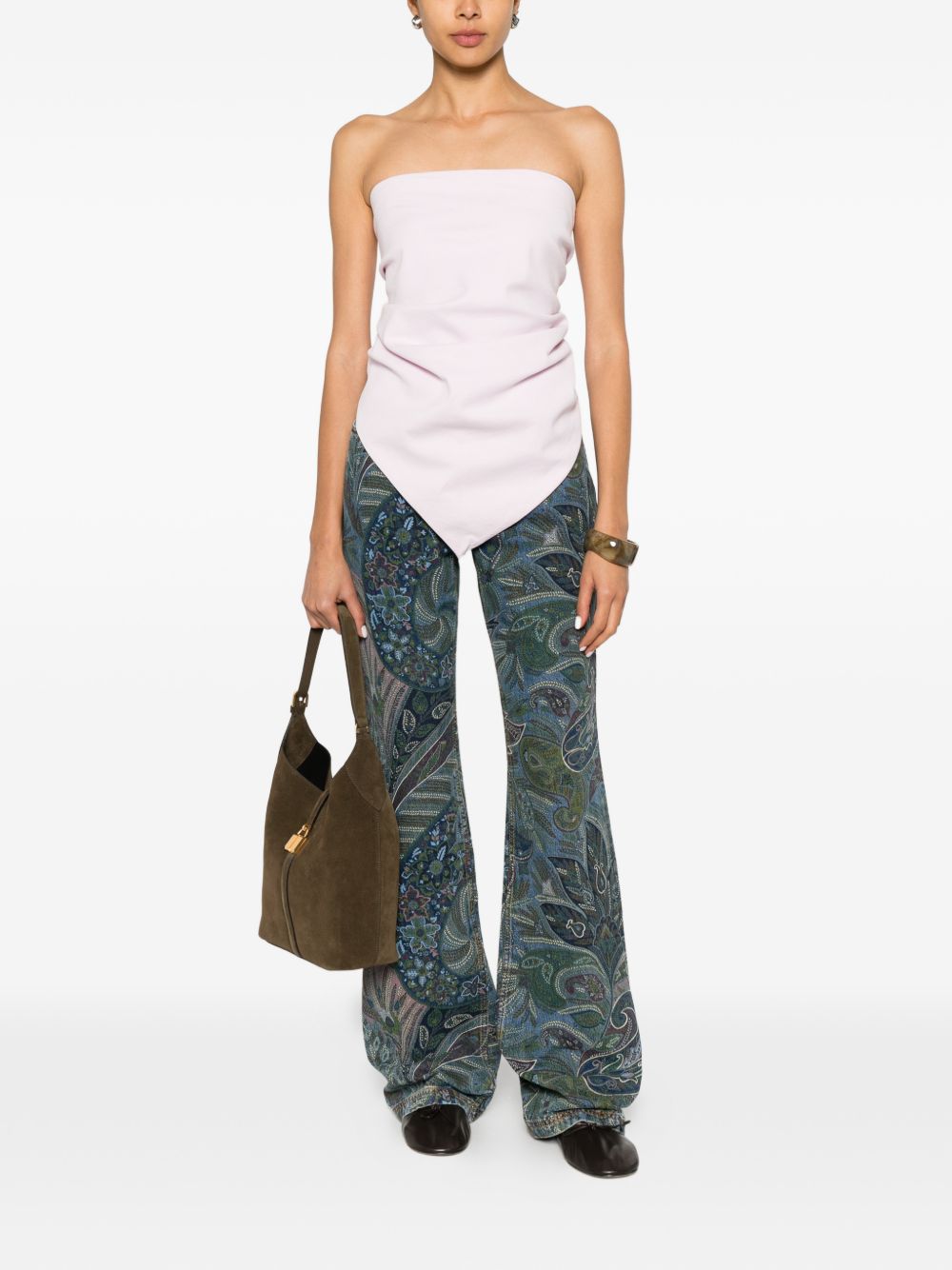 Etro Floral print flared jeans