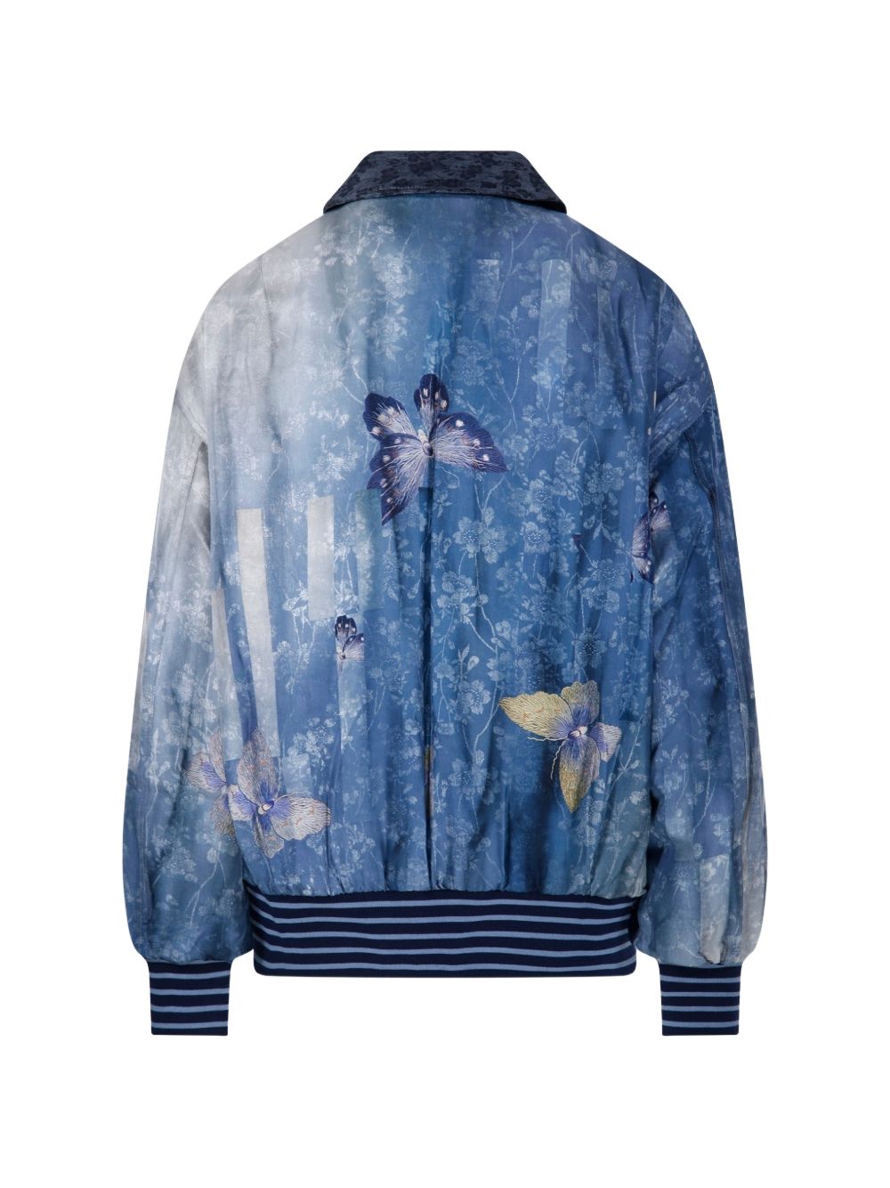 Pierre Louis Mascia Printed silk bomber jacket