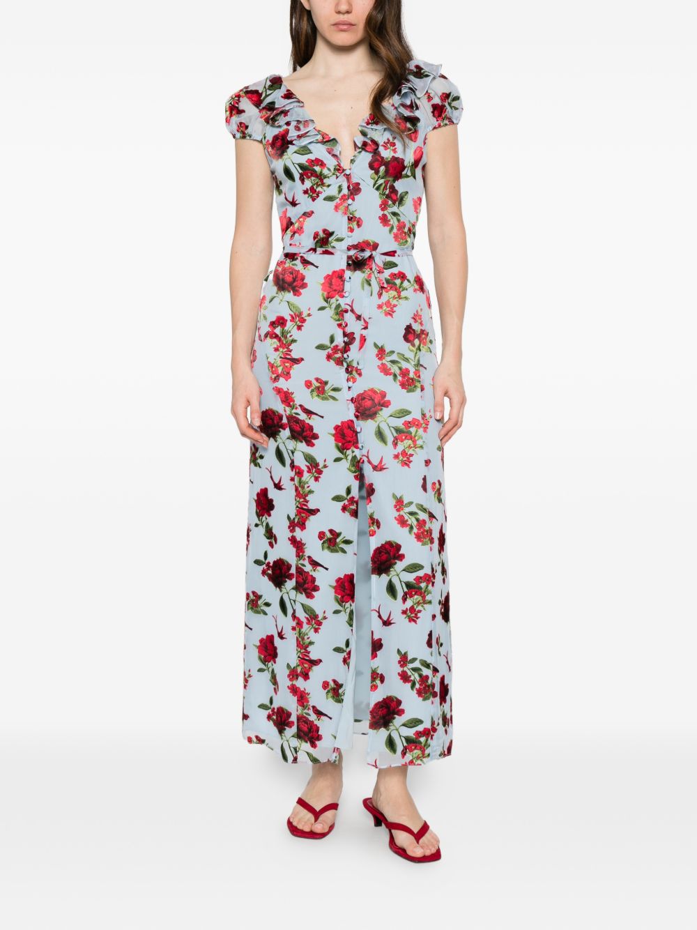 Alice + Olivia Tara printed long dress