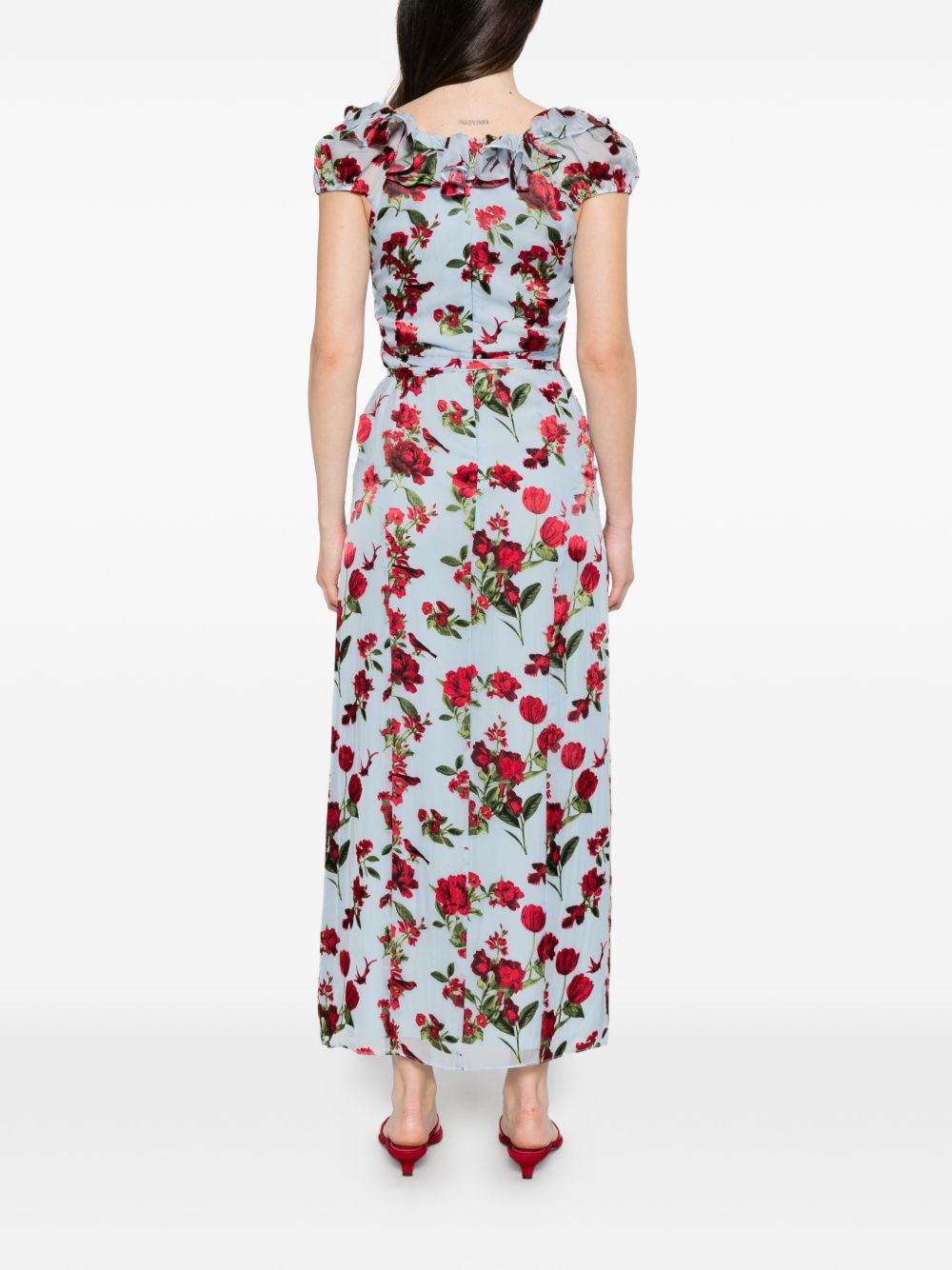 Alice + Olivia Tara printed long dress