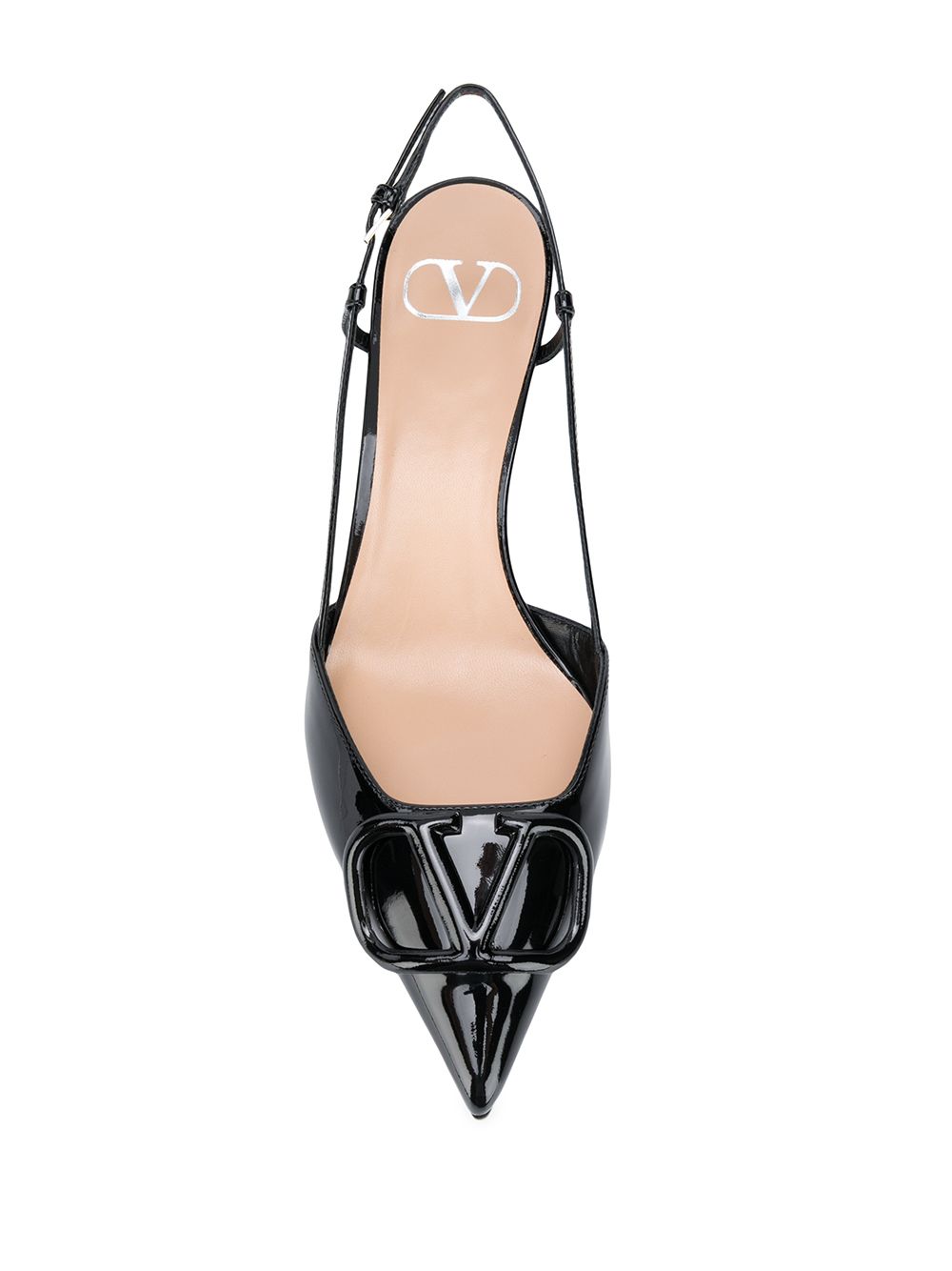 Valentino Garavani VLogo Signature leather slingback pumps