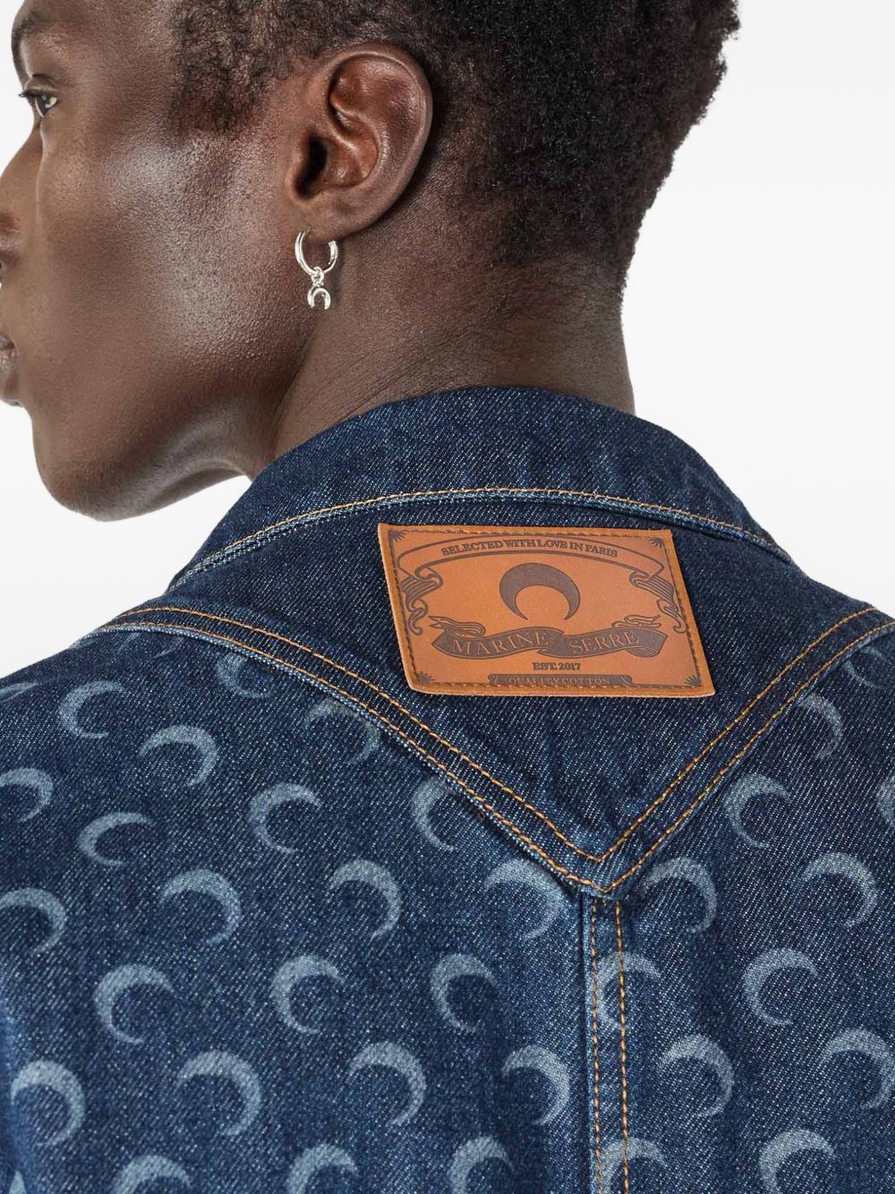 Marine Serre Moon denim shirt