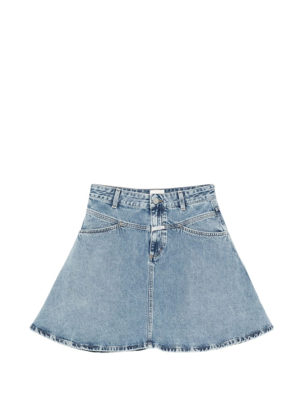 Closed Volant mini skirt