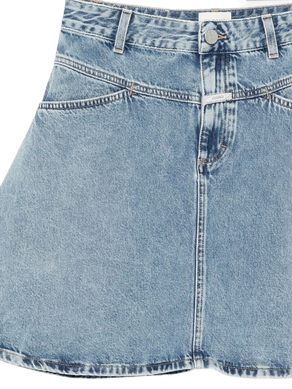 Closed Volant mini skirt