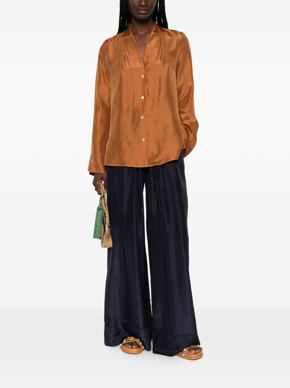Forte Forte Silk drawstring trousers