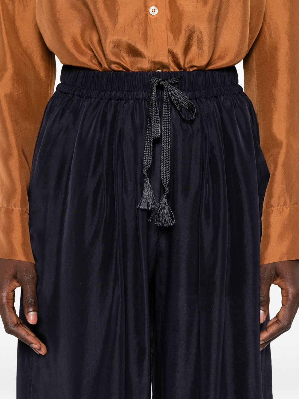 Forte Forte Silk drawstring trousers