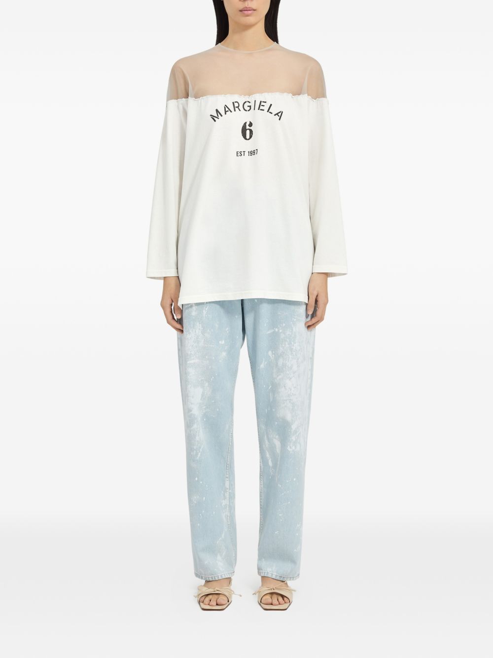 MM6 Maison Margiela Logo Cotton T-Shirt