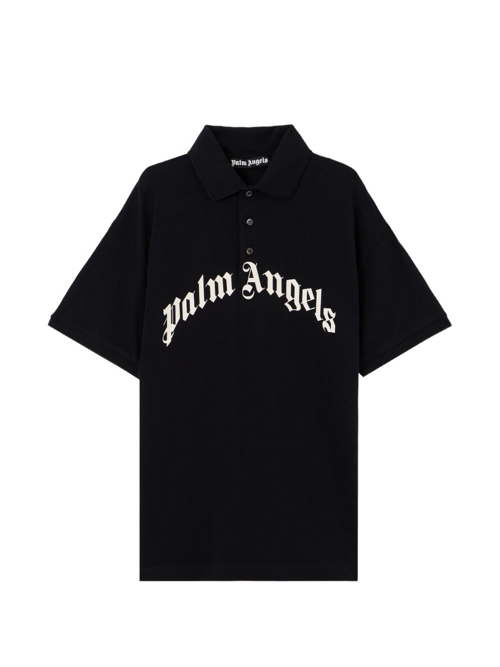 Palm Angels Logo Cotton Polo Shirt