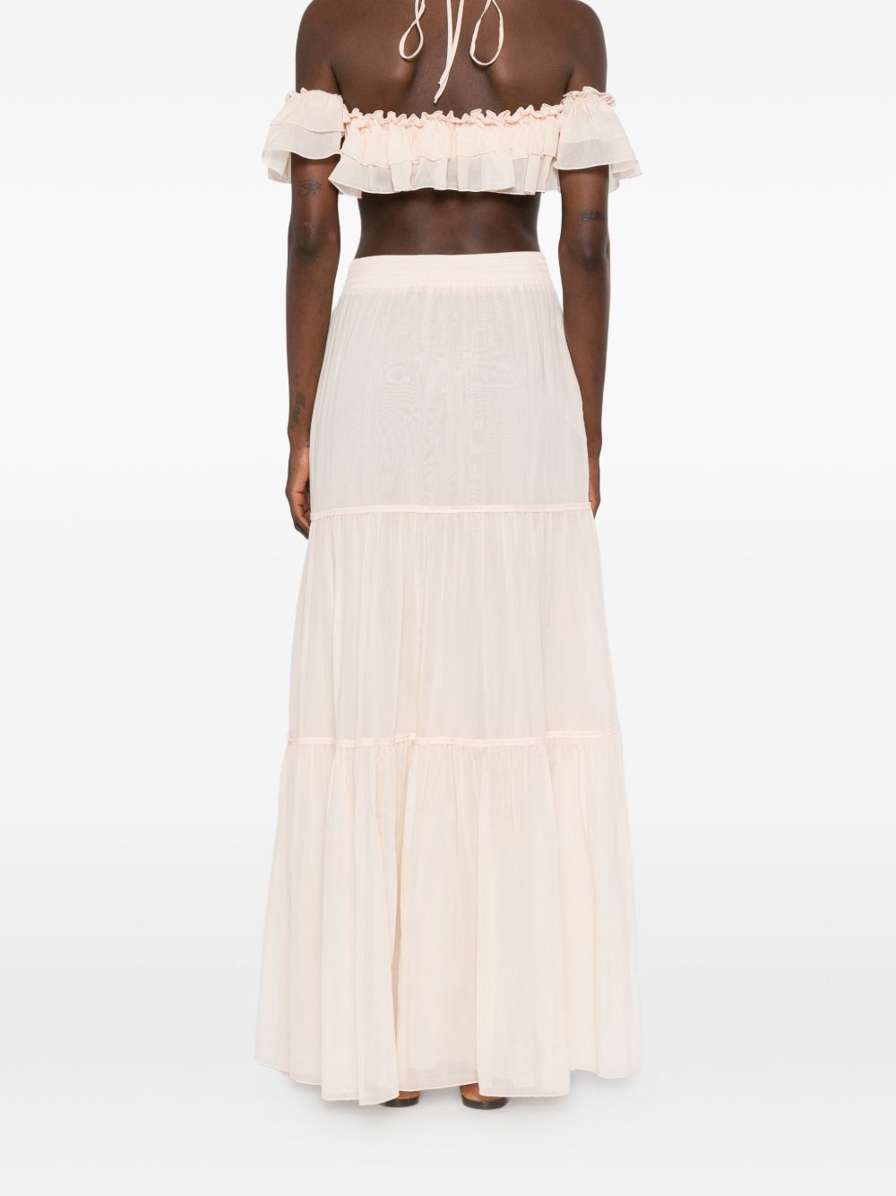 Ermanno Scervino Cotton Long Skirt