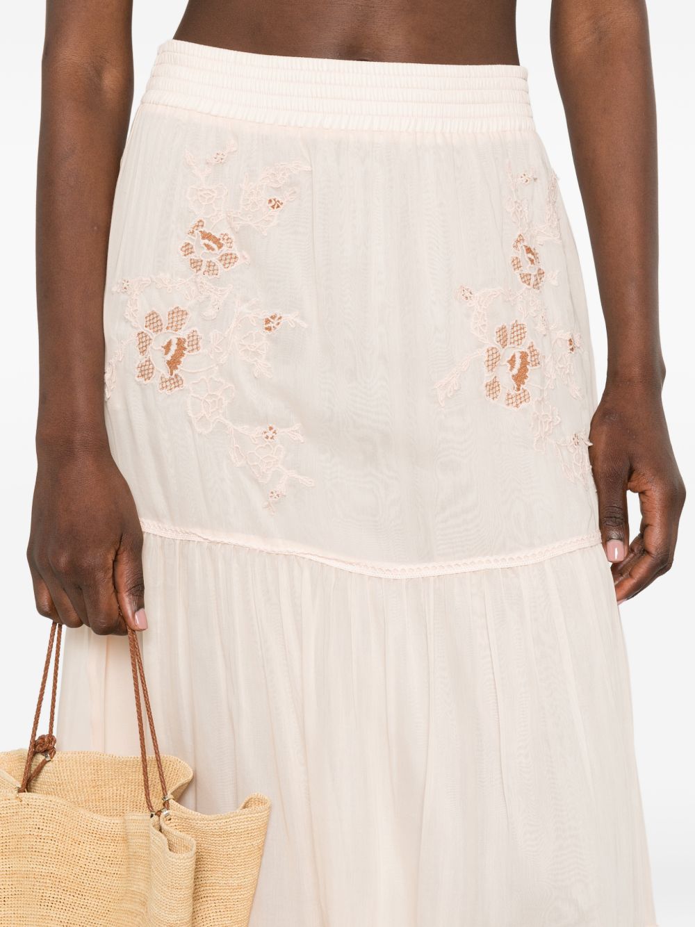 Ermanno Scervino Cotton Long Skirt