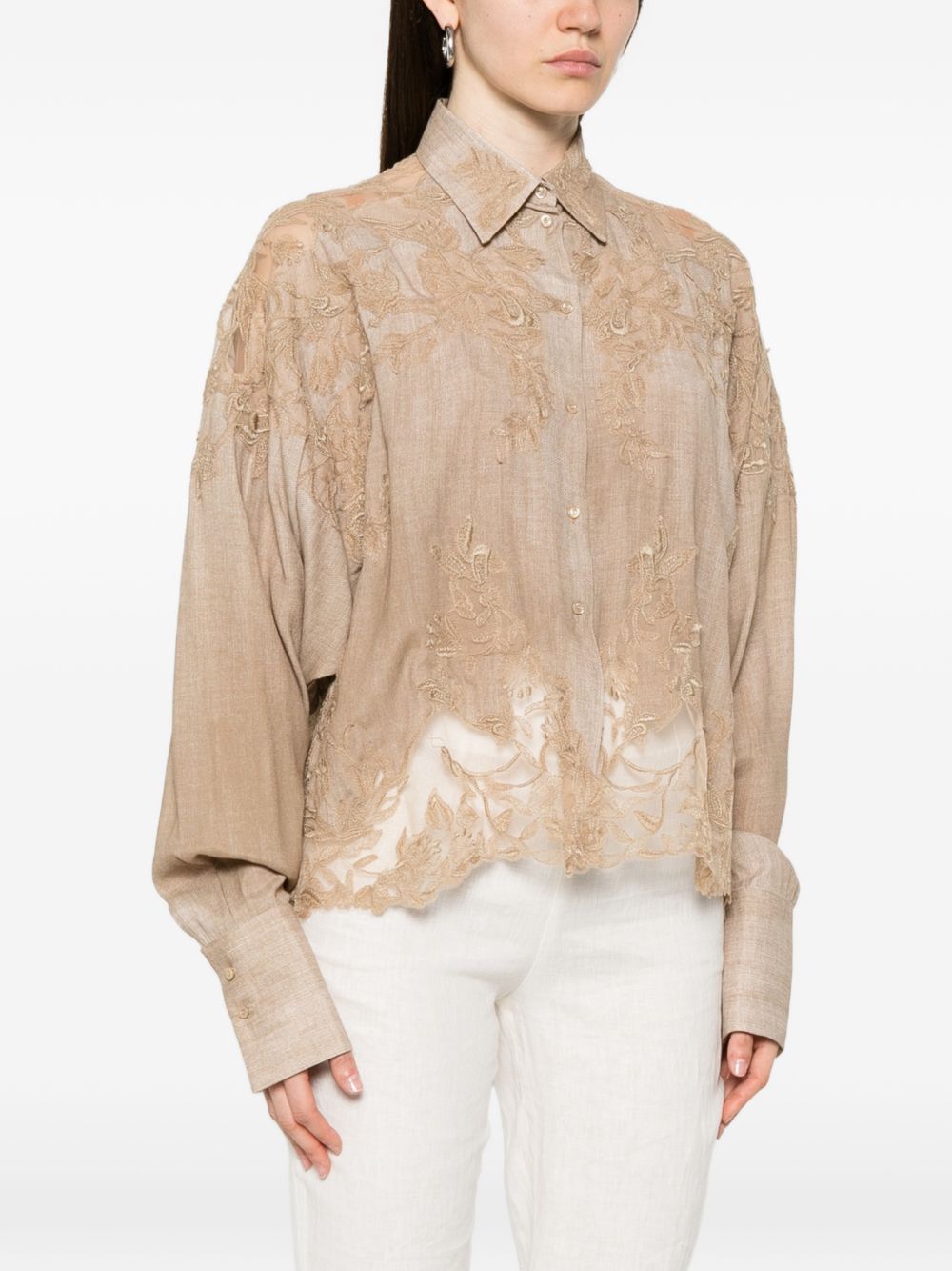 Ermanno Scervino Embroidered Shirt