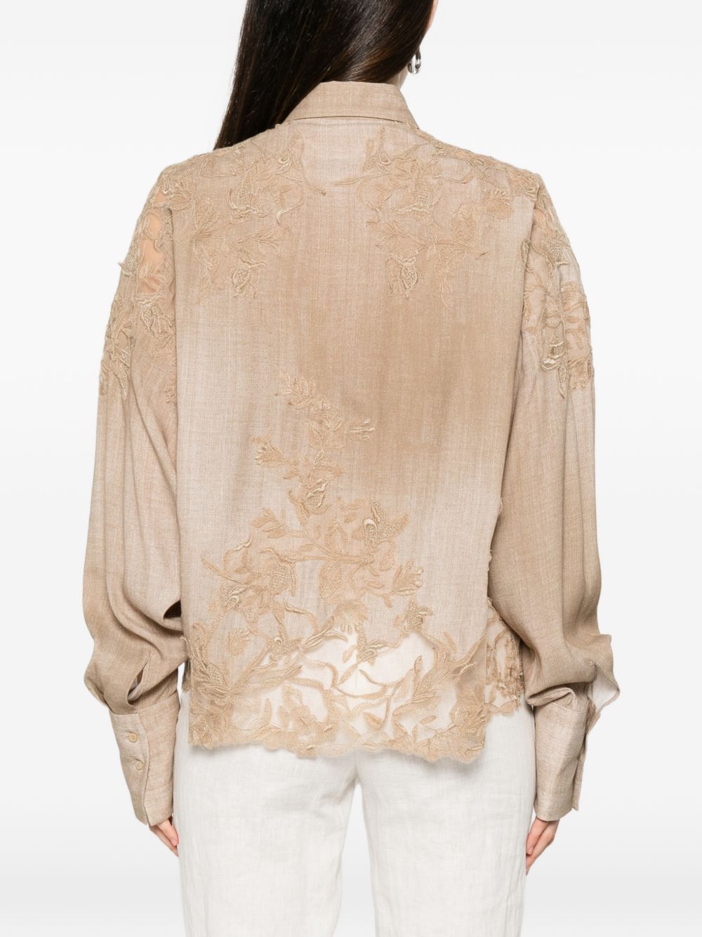 Ermanno Scervino Embroidered Shirt