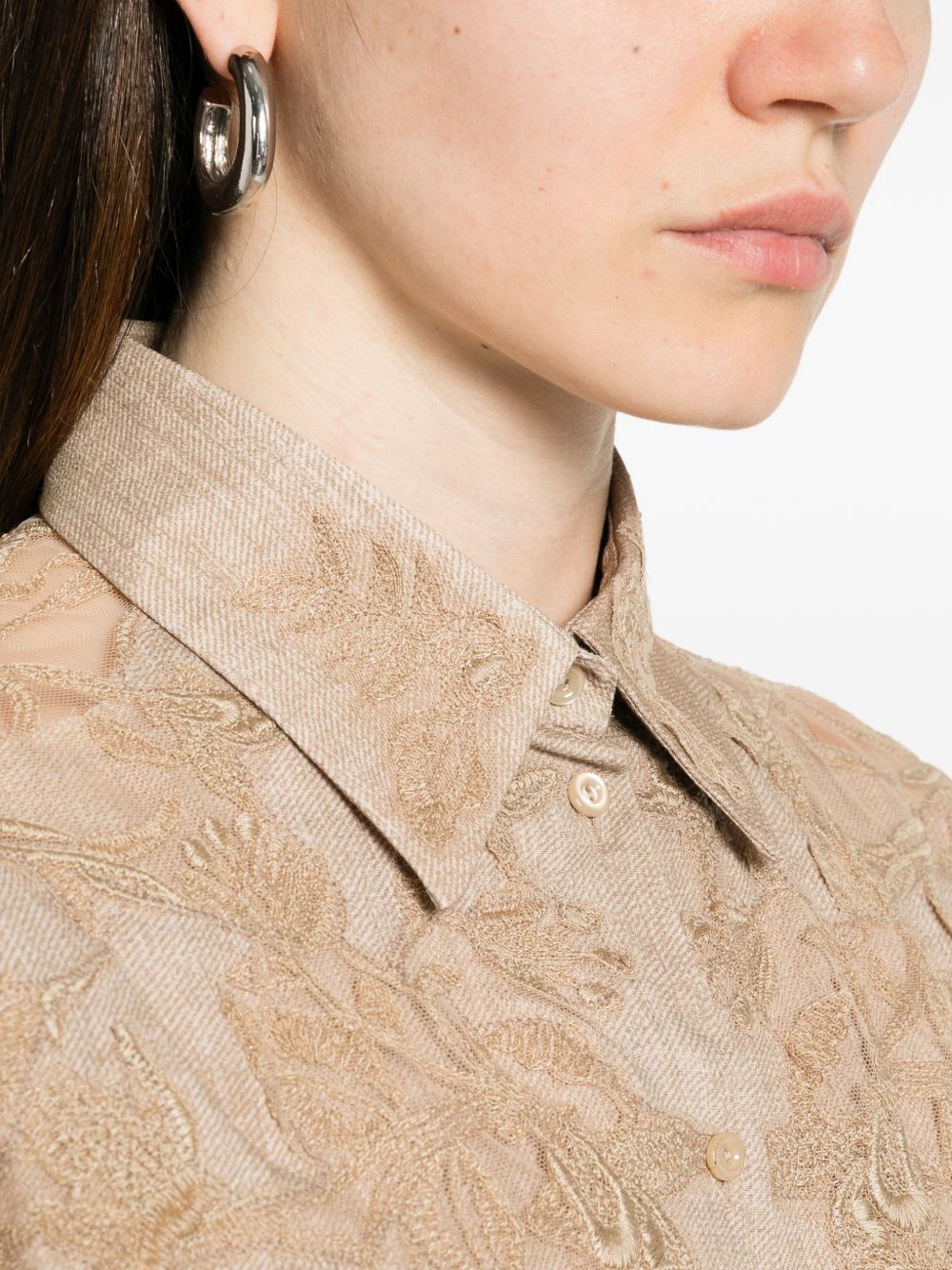 Ermanno Scervino Embroidered Shirt