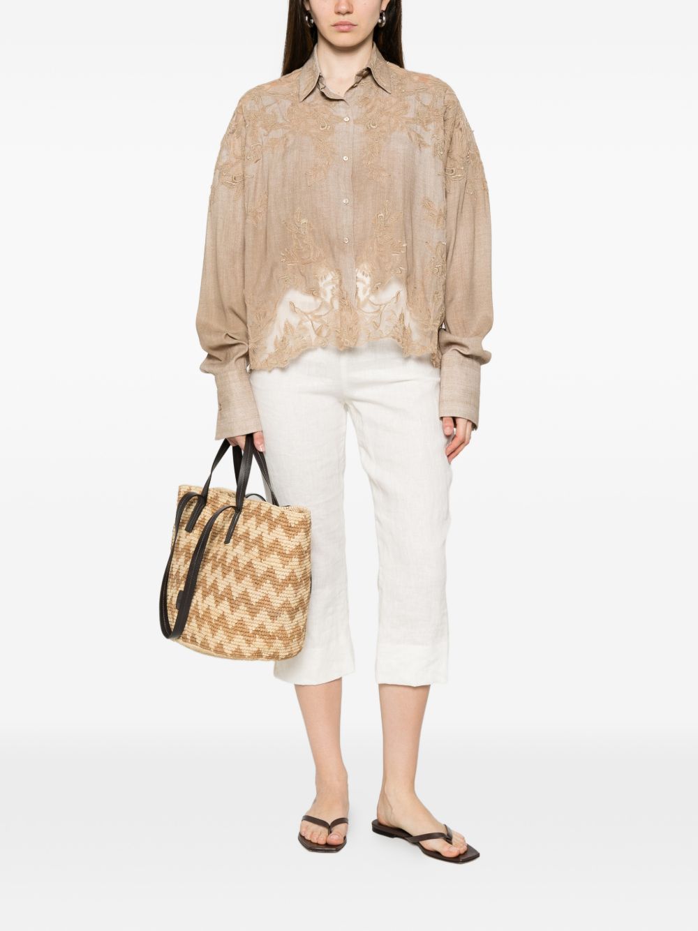 Ermanno Scervino Embroidered Shirt
