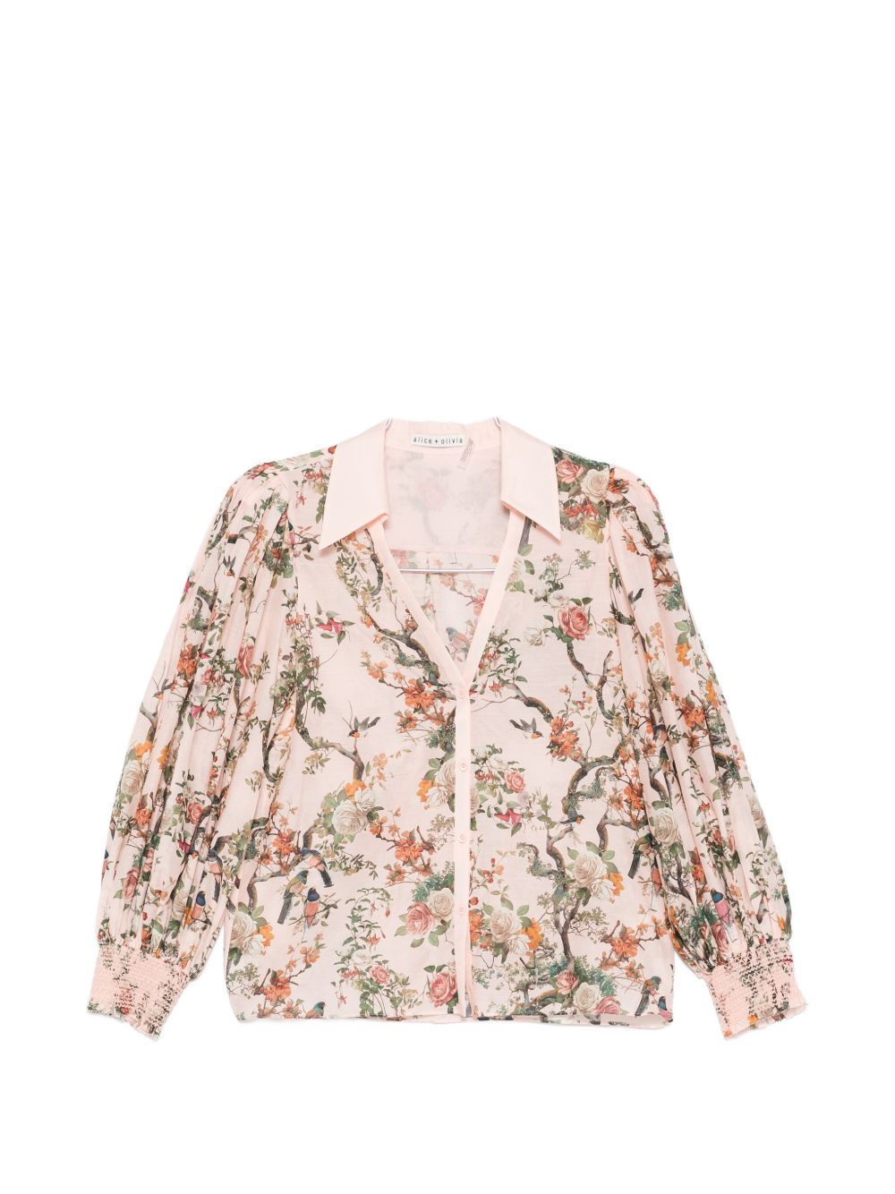 Alice + Olivia Charis Printed Blouse