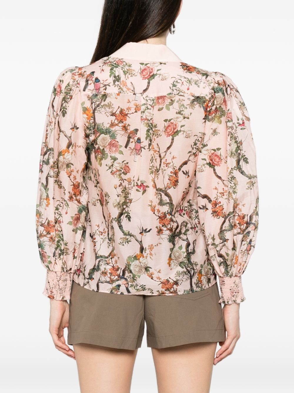 Alice + Olivia Charis Printed Blouse