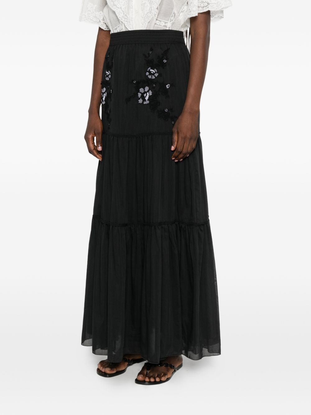 Ermanno Scervino Cotton Long Skirt