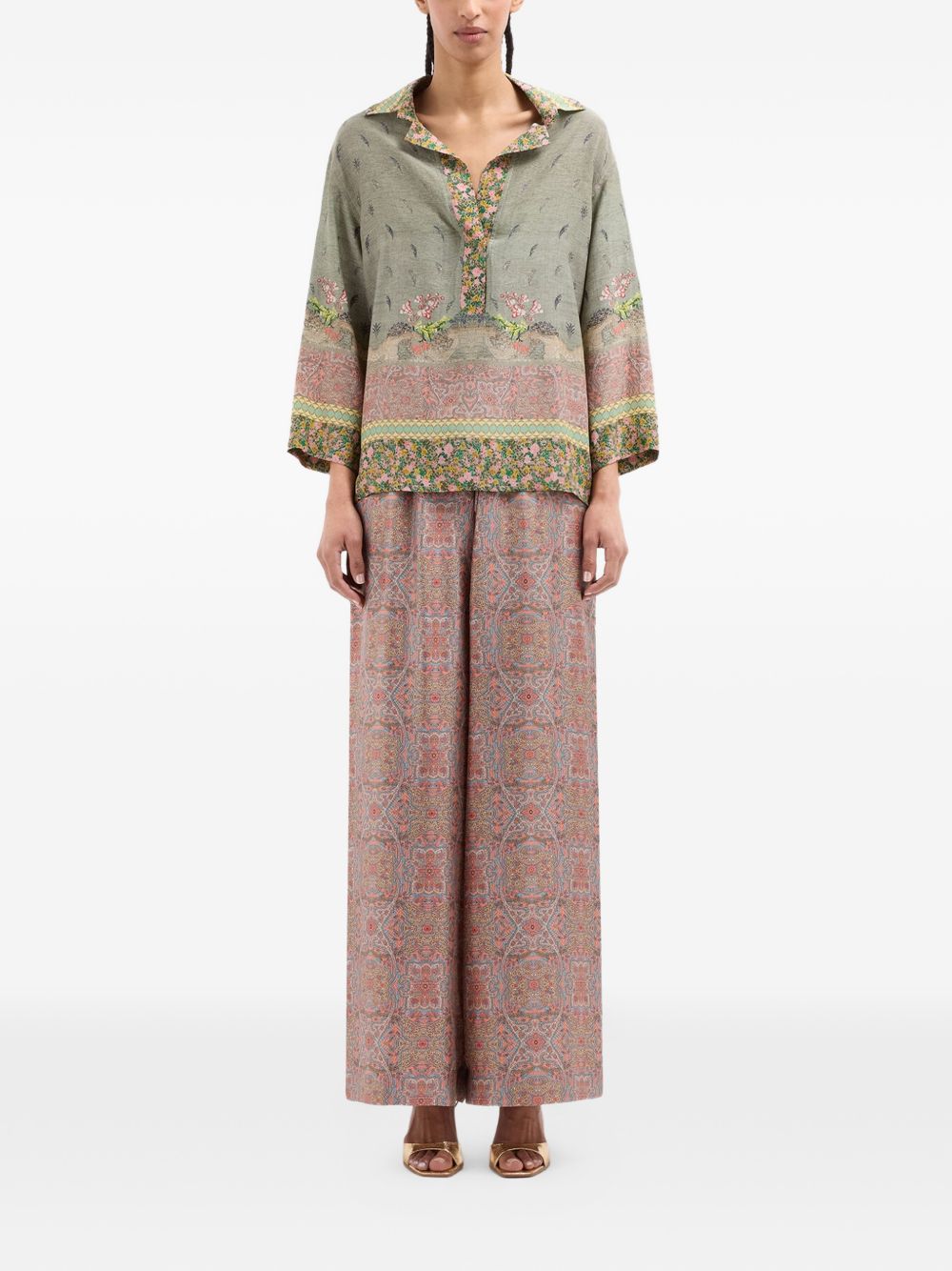 Pierre Louis Mascia Printed Silk Shirt