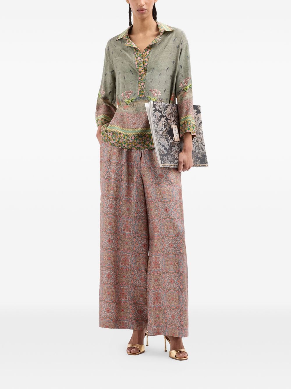 Pierre Louis Mascia Printed Silk Shirt
