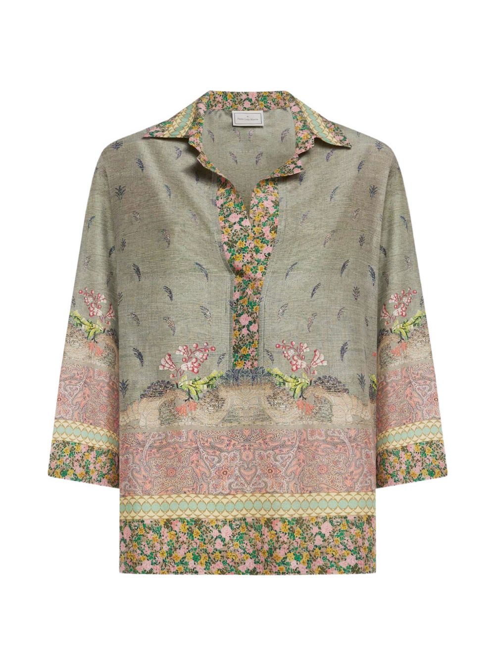 Pierre Louis Mascia Printed Silk Shirt