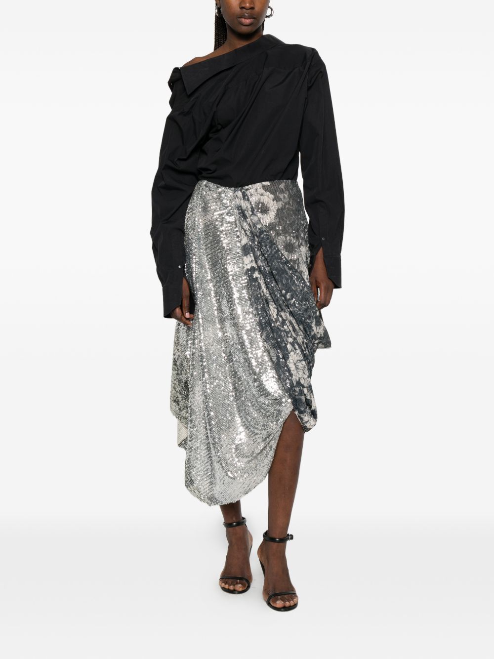 Maison Margiela Asymmetric Midi Skirt