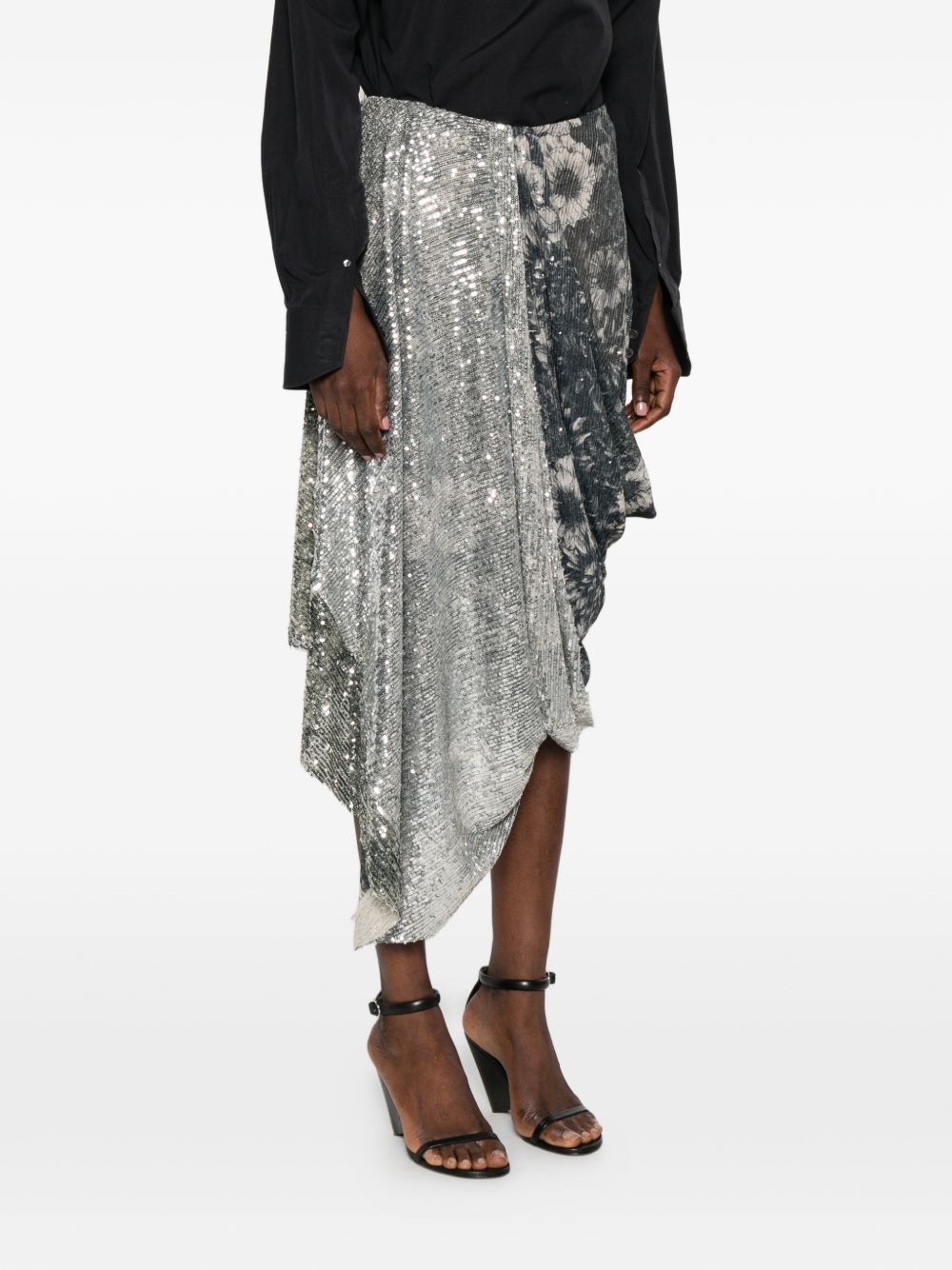 Maison Margiela Asymmetric Midi Skirt