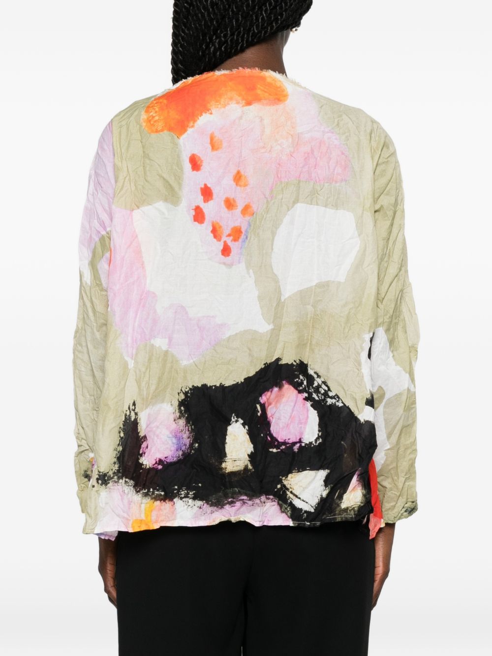 Daniela Gregis Printed Cotton Blouse