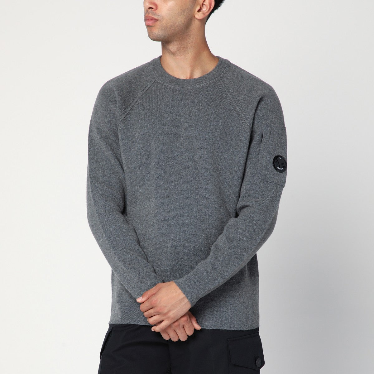 C.P. Company Grey wool-blend sweater