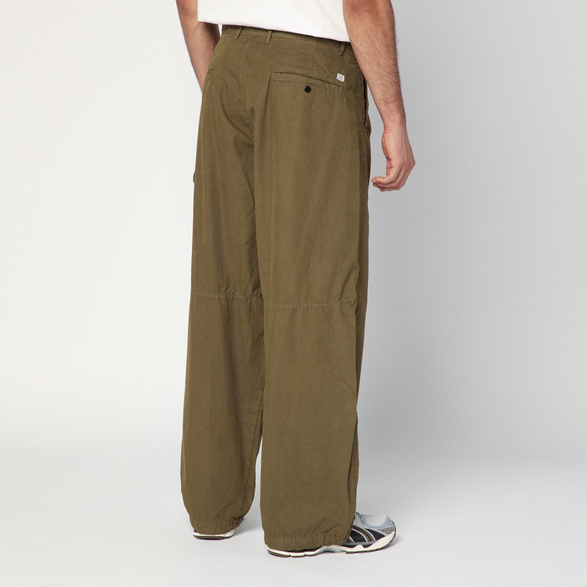C.P. Company Beige-green cotton trousers