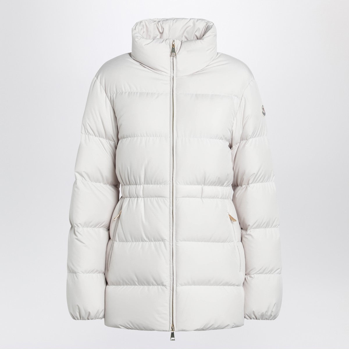 Moncler White zip-up down jacket