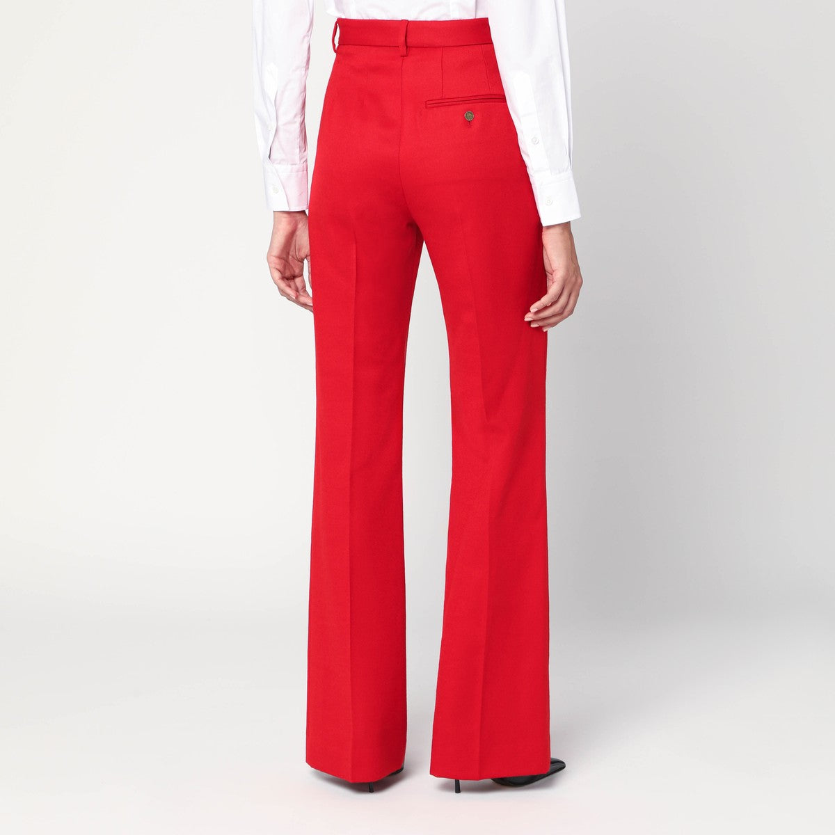 Vivienne Westwood Red flared pants in wool