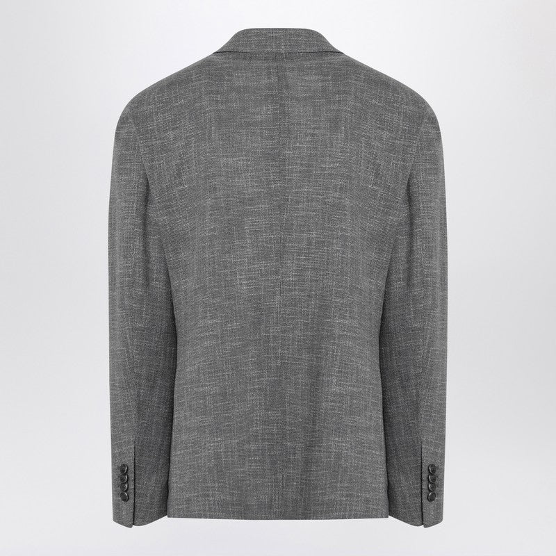 Tagliatore Single-breasted grey jacket in wool blend