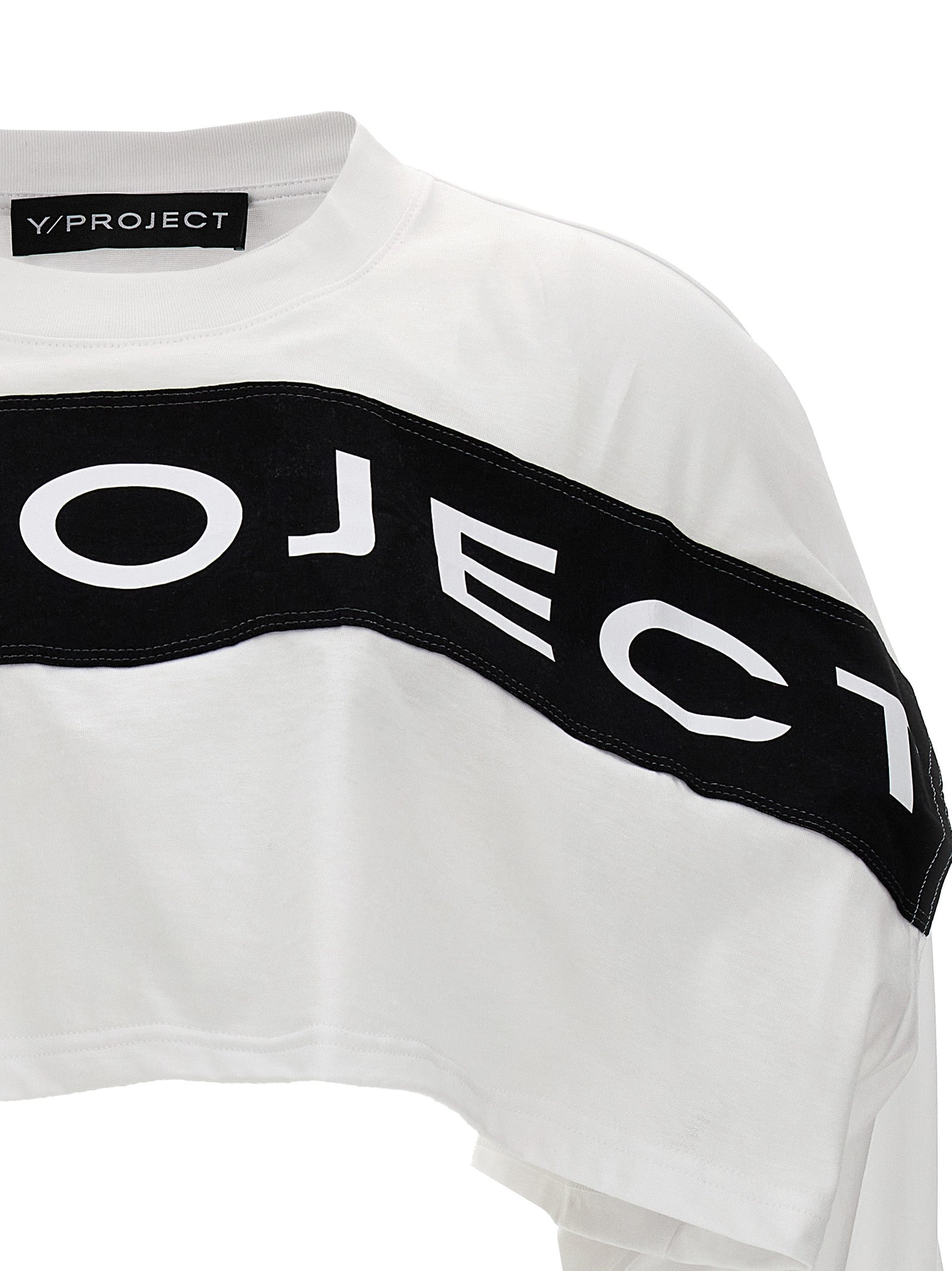 Y/project Logo Crop T-shirt